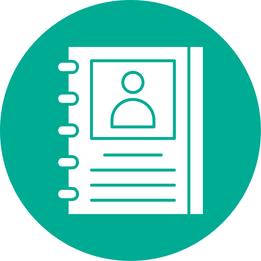 libro de contactos icono gratis