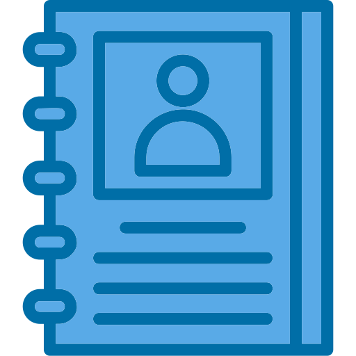 libro de contactos icono gratis