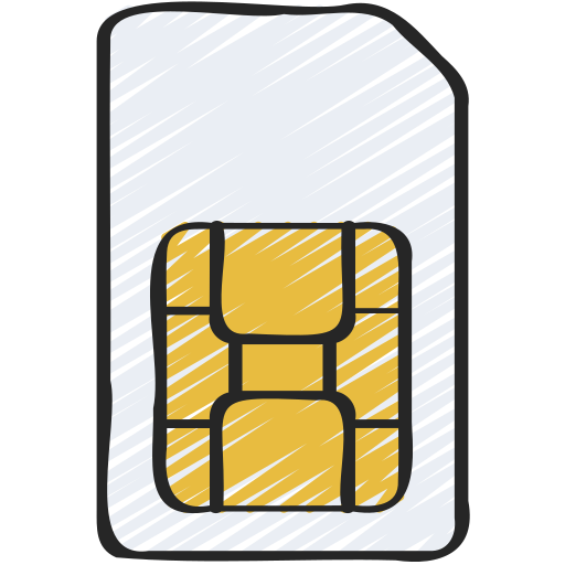 cartão sim grátis ícone cartão sim grátis ícone