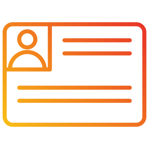 carte d'identité Icône gratuit