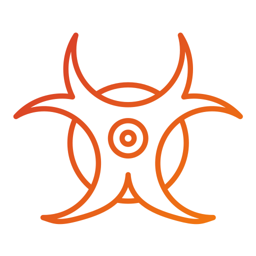 riesgo biológico icono gratis