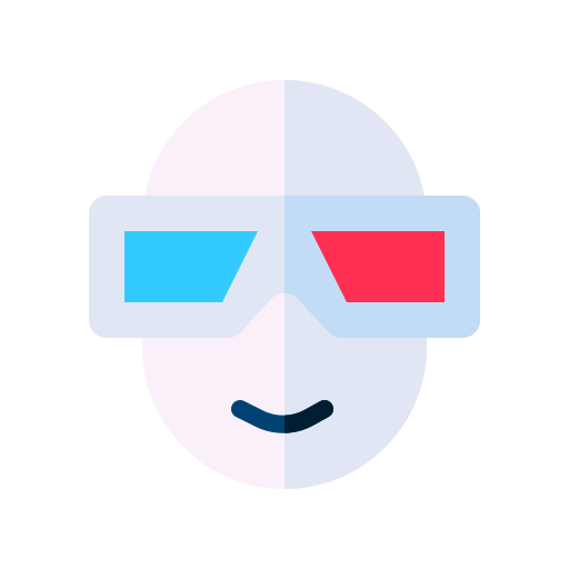 gafas 3d icono gratis