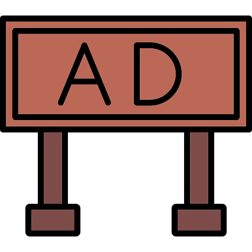 광고 스탠드 무료 아이콘