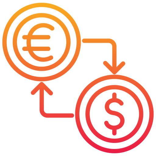 Exchange Generic gradient outline icon