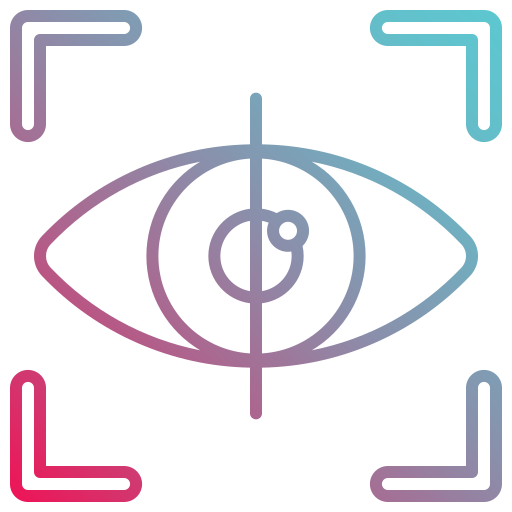 Eye scanner Generic gradient outline icon