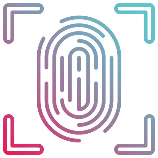 Fingerprint scanner Generic gradient outline icon