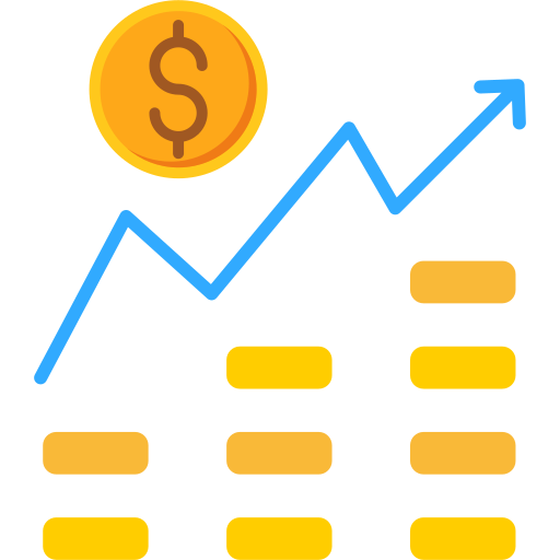 gráfico de crecimiento icono gratis