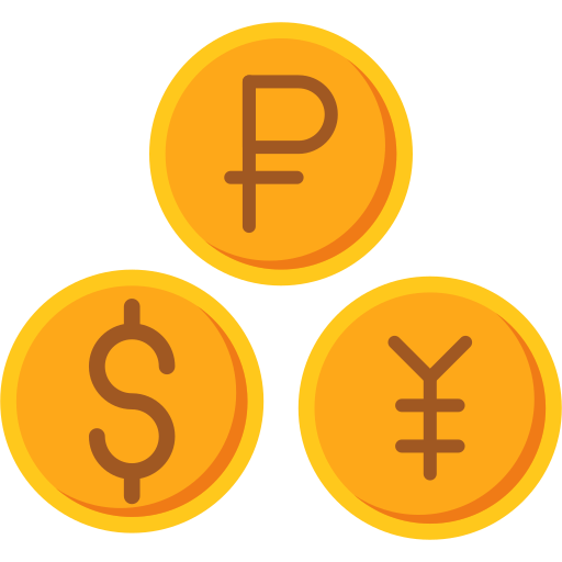 Currencies free icon
