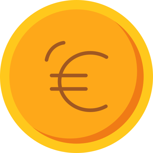 Euro Generic color fill icon