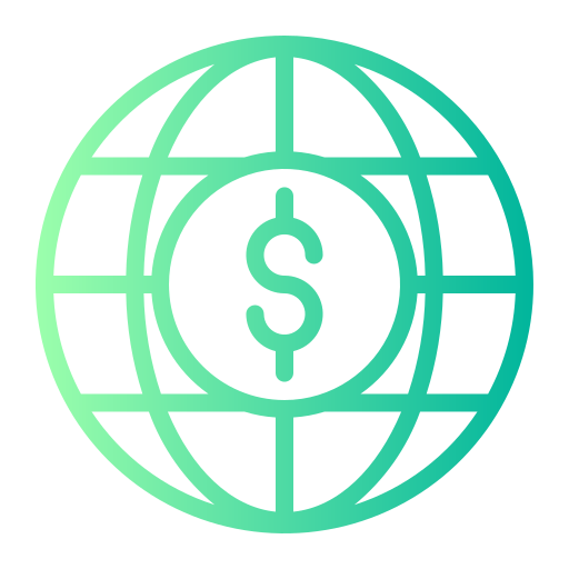 Economía global icono gratis