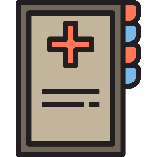 historial médico icono gratis