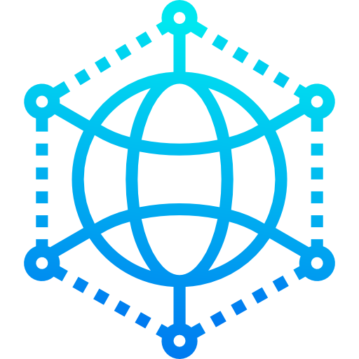 Network srip Gradient icon