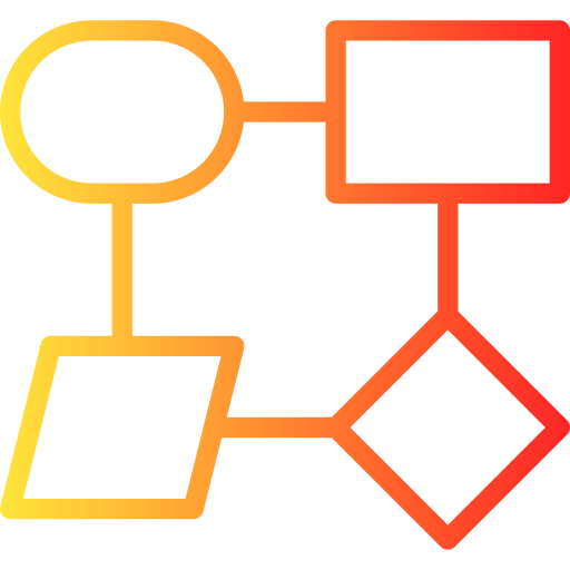 diagrama de flujo icono gratis