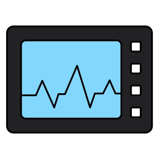 monitor de ecg icono gratis