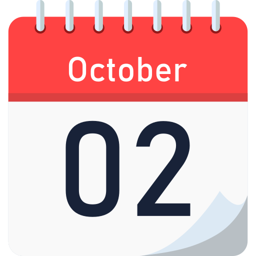 2 de octubre icono gratis