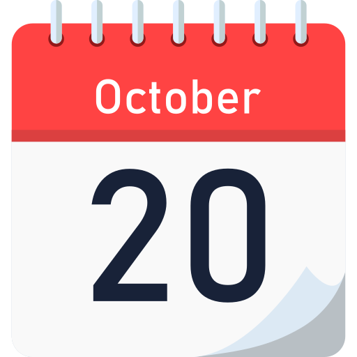 20 de octubre icono gratis