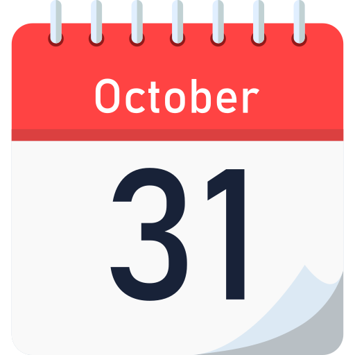 31 de octubre icono gratis