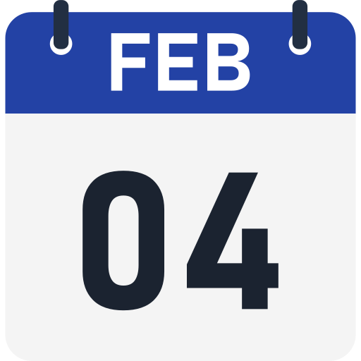 February 4 free icon