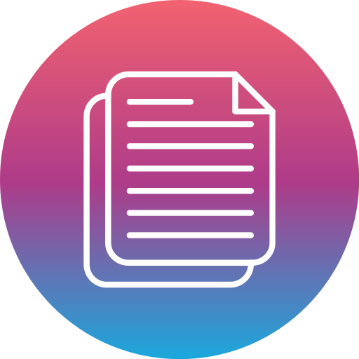 Document Generic gradient fill icon