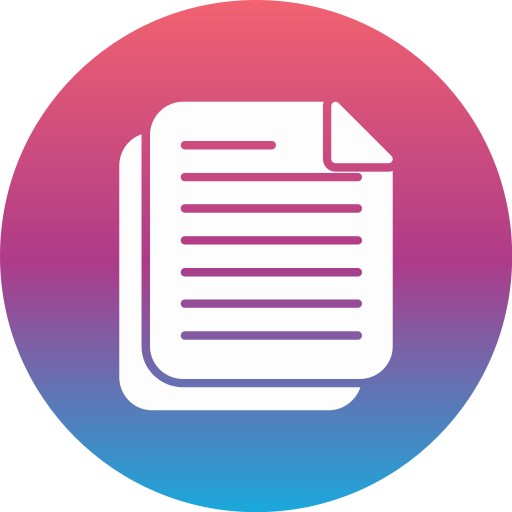 Document Generic gradient fill icon