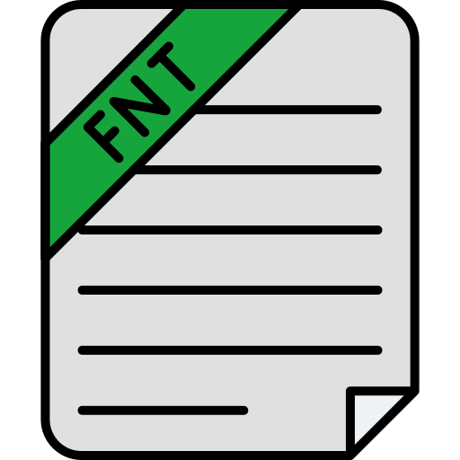 archivo fnt icono gratis