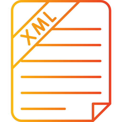 formato de archivo xml icono gratis