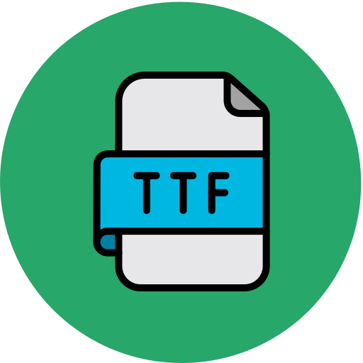 archivo ttf icono gratis