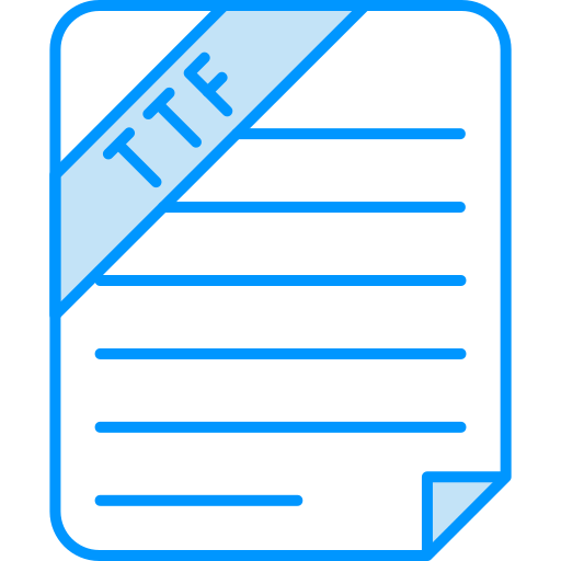 archivo ttf icono gratis