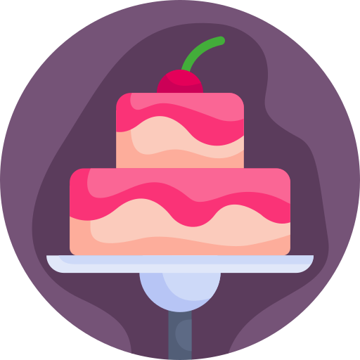 pastel de cumpleaños icono gratis