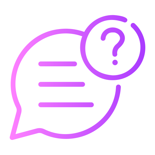 Question Generic gradient outline icon