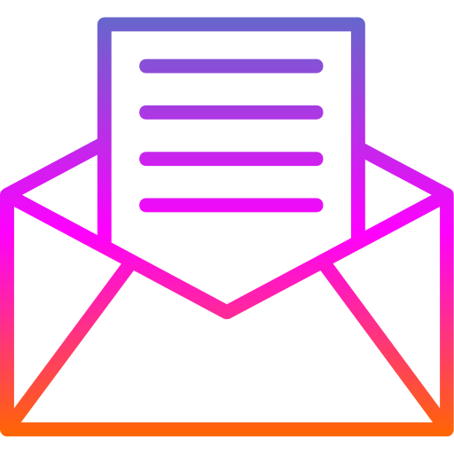 Letter Generic gradient outline icon