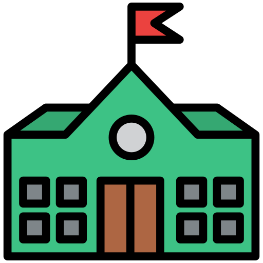 School Generic color lineal-color icon