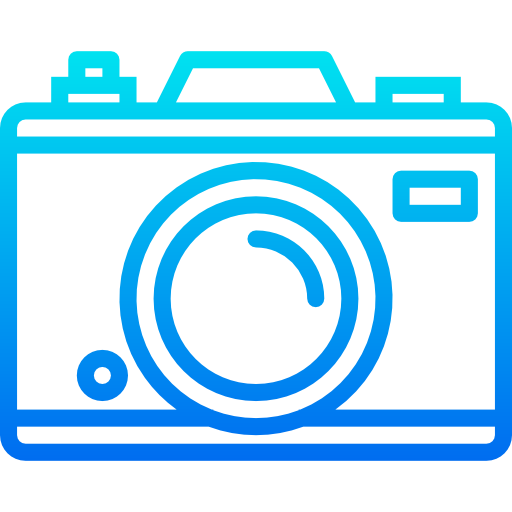 Photo camera srip Gradient icon