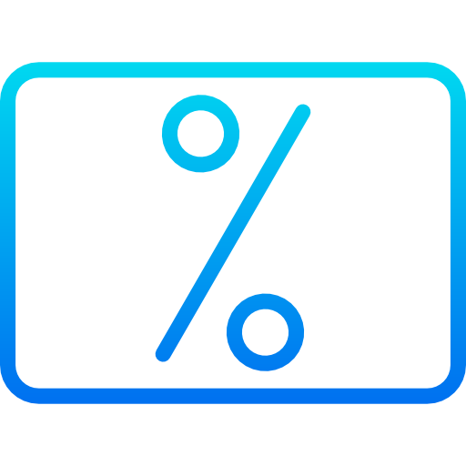 Discount Srip Gradient Icon