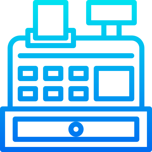 caja registradora icono gratis