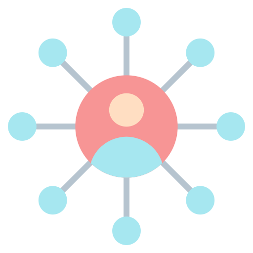 Network Generic color fill icon