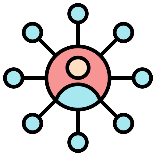 Network Generic color lineal-color icon