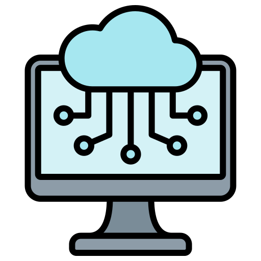 computación en la nube icono gratis