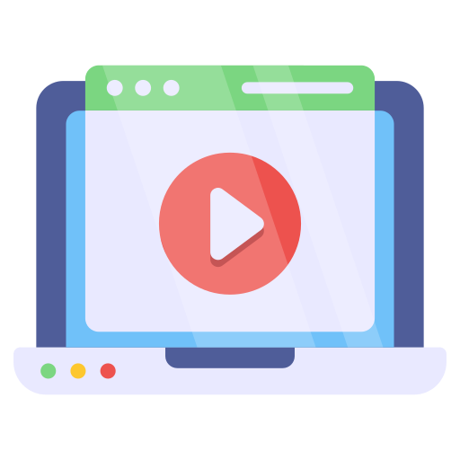 Video Generic color fill icon