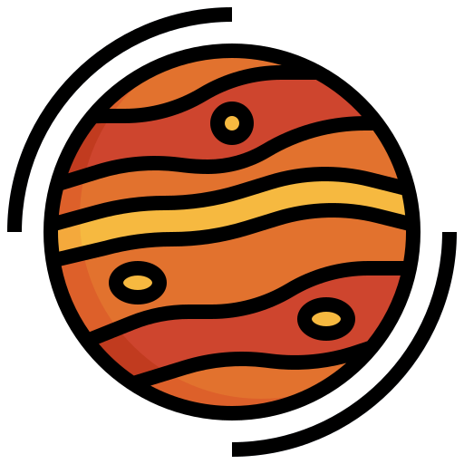 Jupiter Generic Outline Color icon