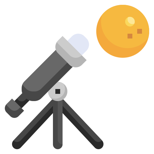 telescopio icono gratis