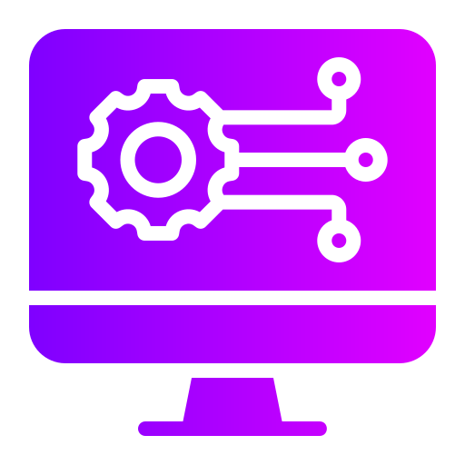 configuración de la computadora icono gratis