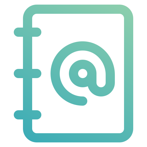 libro de contactos icono gratis