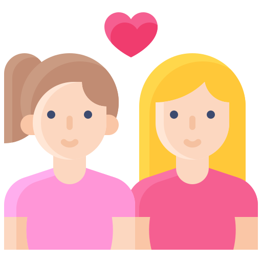 Lesbian Generic color fill icon