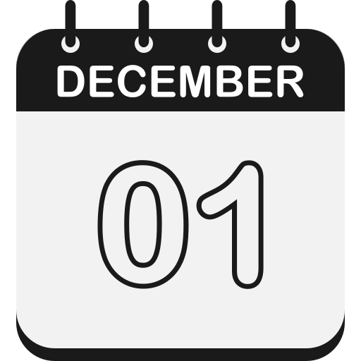 diciembre 1 icono gratis