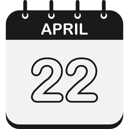 April 22 Generic color fill icon