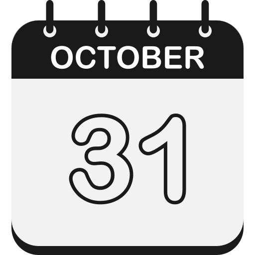 31 de octubre icono gratis