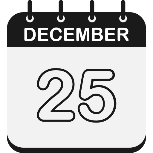 25 de diciembre icono gratis