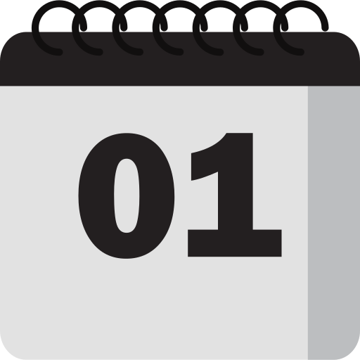 One - Free time and date icons