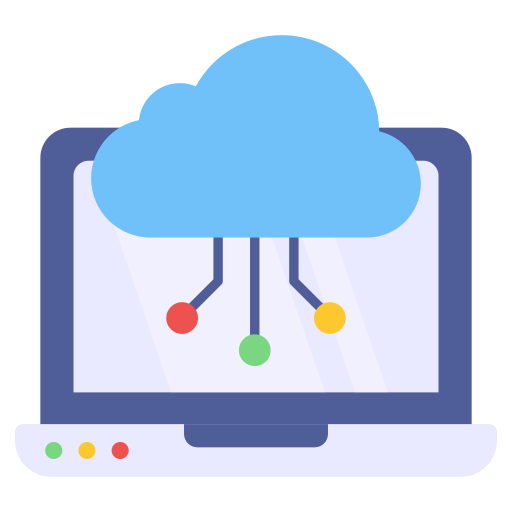 computación en la nube icono gratis